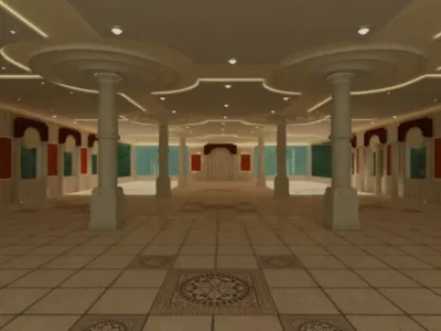 مشروع تصميم ديوان الفايز الذي نفذته شركة أيوب استيتية العالمية يشمل إعداد تصاميم 2d و3d وتنفيذ التصميم الداخلي والتشطيبات الفاخرة.