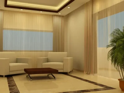 مشروع تصميم ديوان الخريسات الذي نفذته شركة أيوب استيتية العالمية يشمل تنفيذ التصميم الداخلي والأسقف والجدران والإضاءة والديكور بأسلوب فاخر.