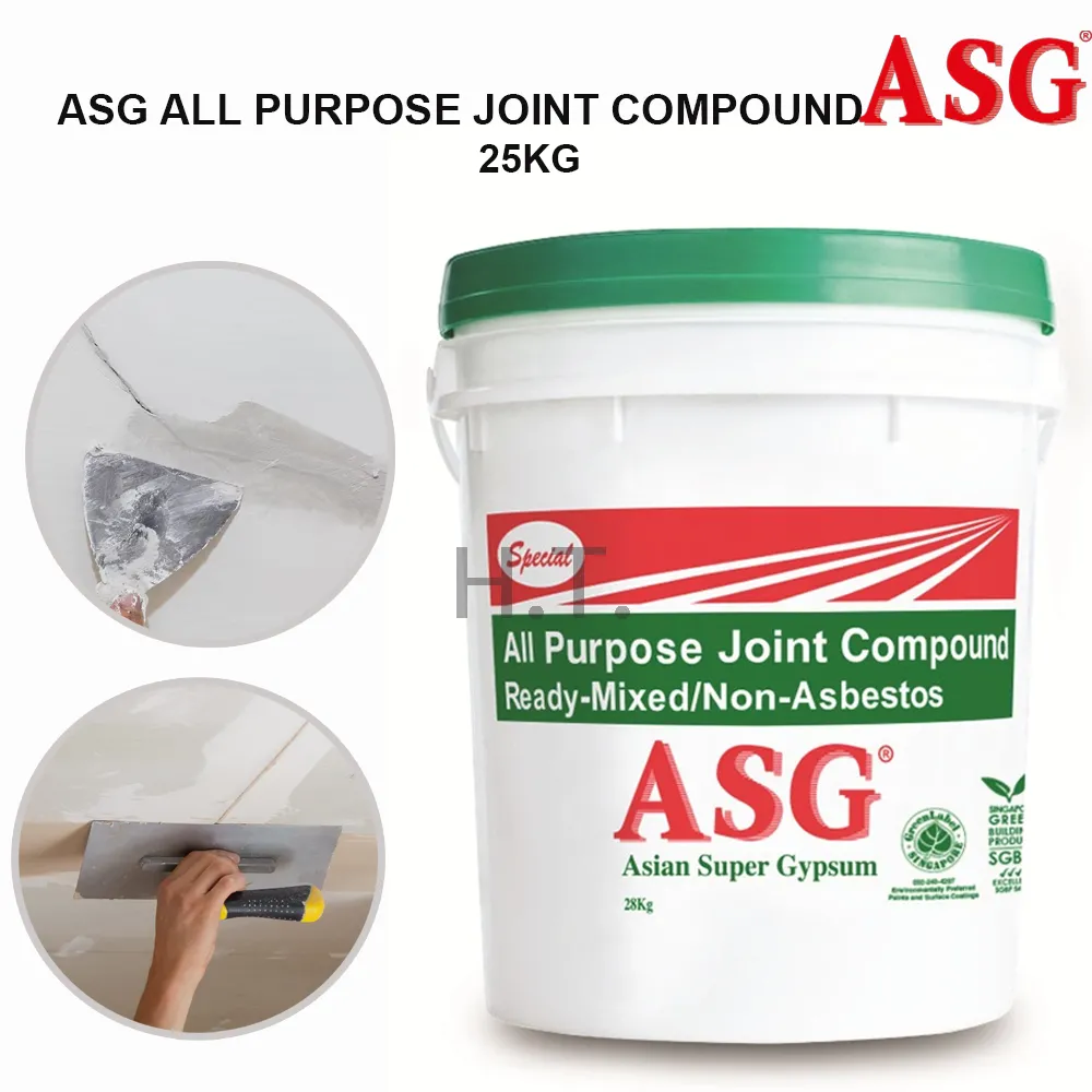 معجون ولواصق asg الأردن لتشطيب الجبس بورد