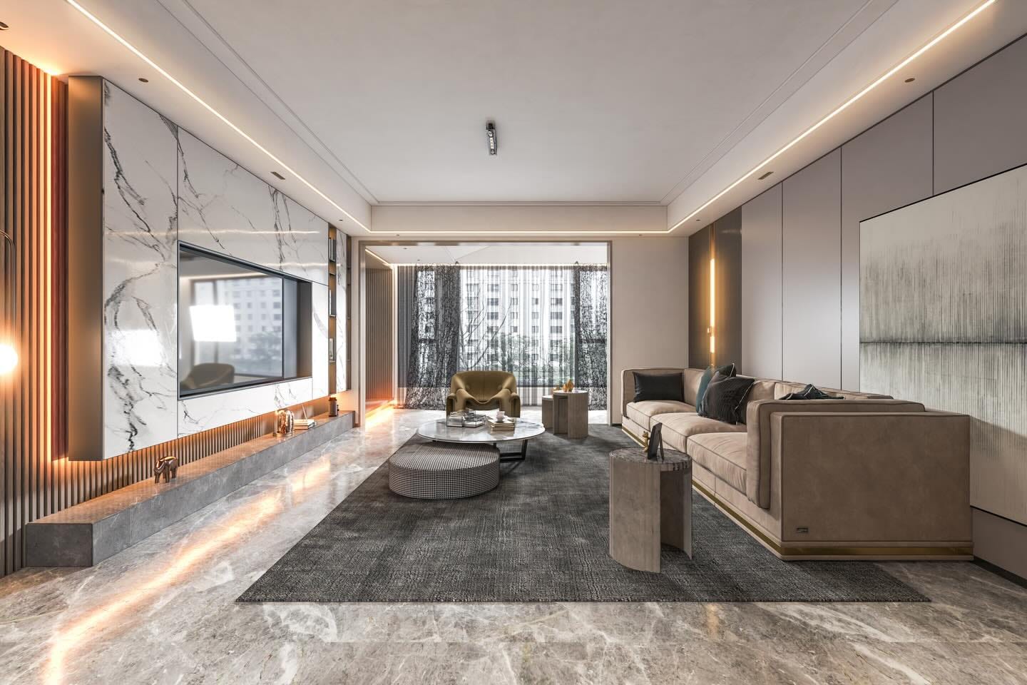 أفضل شركة ديكور في عمان تصميم داخلي حديث