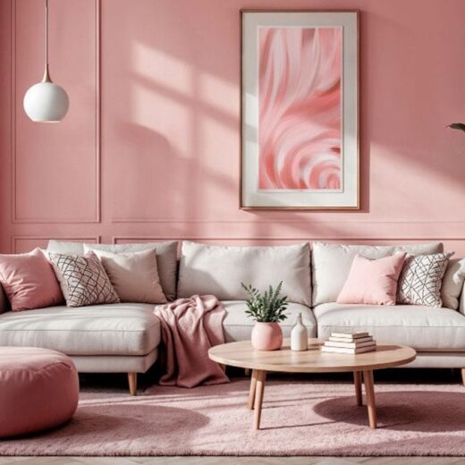 تصميم غرف معيشة مودرن بألوان محايدة وأثاث عصري