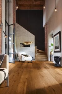 أرضيات meister الأردن باركيه ألماني فاخر في غرفة معيشة حديثة