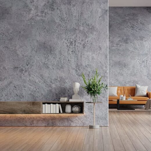 ألوان التصميم الداخلي الحديثة في غرفة معيشة عصرية بألوان هادئة