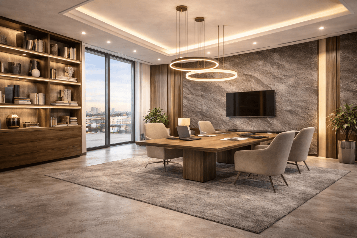 Modern office interior design jordan - لتشطيبات الداخلية في الأردن