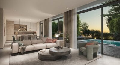 ديكور فلل حديثة بتصميم مودرن فاخر مع واجهات زجاجية ومسبح خارجي