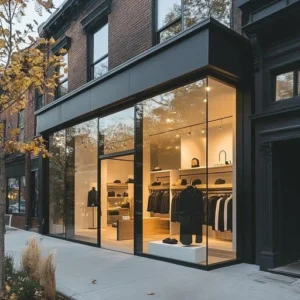 ديكور محلات تجارية حديث بتصميم عصري وإضاءة احترافية داخل متجر