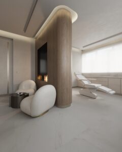 تصميم عيادات ومراكز طبية حديثة في الأردن مع استقبال أنيق ومساحة انتظار مريحة تعزز تجربة المرضى