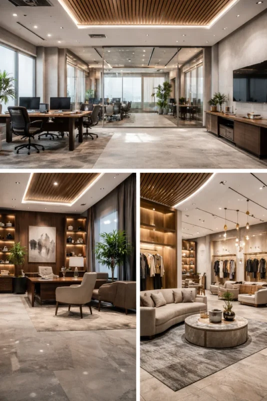التصميم الداخلي التجاري في الأردن لمكاتب حديثة في عمّان بتشطيبات فاخرة