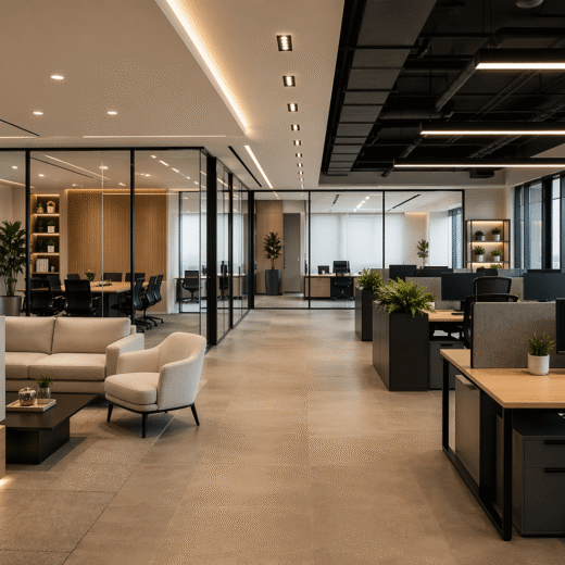 تجهيز الشركات والمكاتب في الأردن - تصميم مكتب حديث