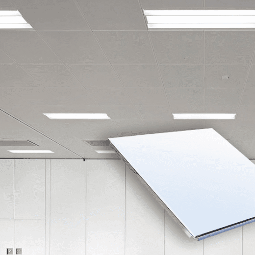 أنظمة أسقف معدنية gti الأردن في مشروع تجاري حديث