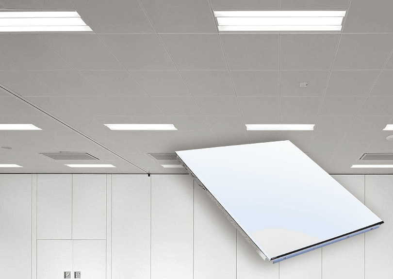 أنظمة أسقف معدنية GTI الأردن في مشروع تجاري حديث