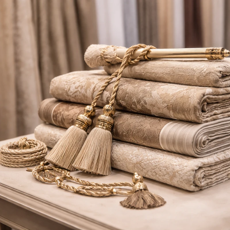 توريد خامات ستائر عالية الجودة في عمّان بأقمشة فاخرة وتفاصيل دقيقة