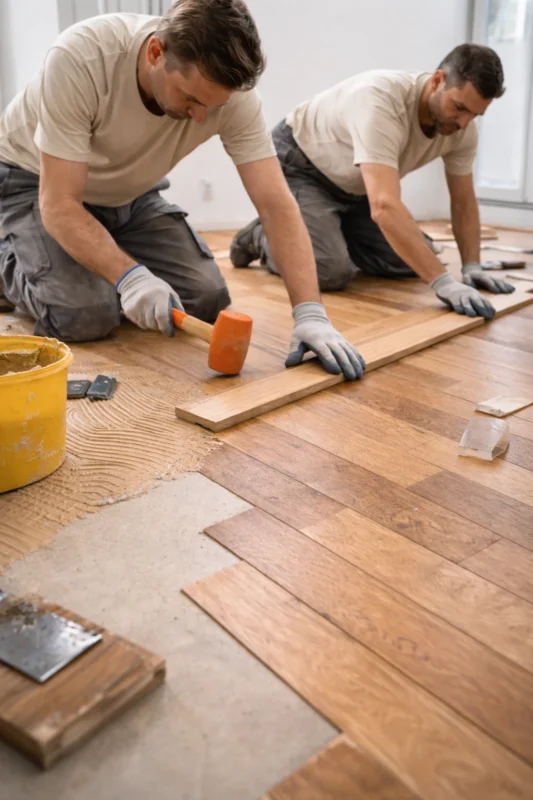 Parquet flooring installation process jordan - توريد وتركيب أرضيات الباركيه الخشبية