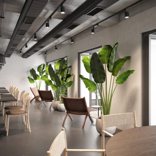 تصميم مطاعم وكافيهات الأردن بتوزيع احترافي وإضاءة عصرية