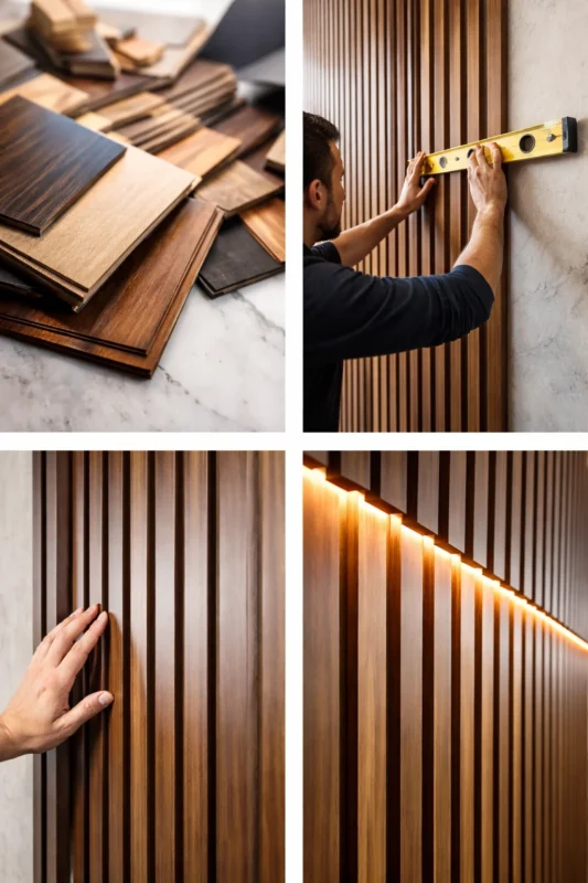 Wood wall cladding quality details jordan - توريد وتركيب الألواح الخشبية وكسوة الجدران الخشبية