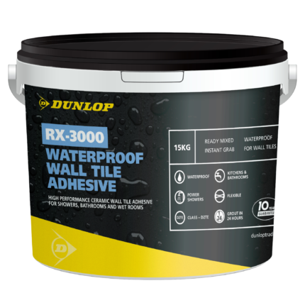 RX-3000 Waterproof Wall Tile Adhesive Dunlop