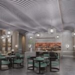 Ceilings Plus® Design Solutions - Colortex™ Blades Acoustic Linear Ceiling System
