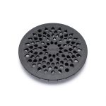 Round Shape gratings - Gattring PVC drop 150 black matt