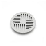 Round Shape gratings - PVC grating hole 130-Art Deco-Grey