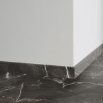 Decorative set-on skirtings for LVT - Marquina Grande BLACK
