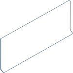 Decorative set-on skirtings for LVT - ALUMINIUM